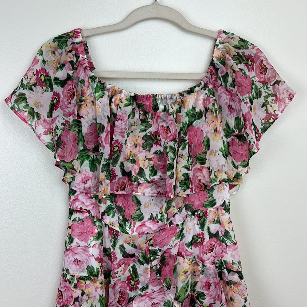 NWT Wayf women’s floral Lira midi Dress. Size Medium - Picture 4 of 12